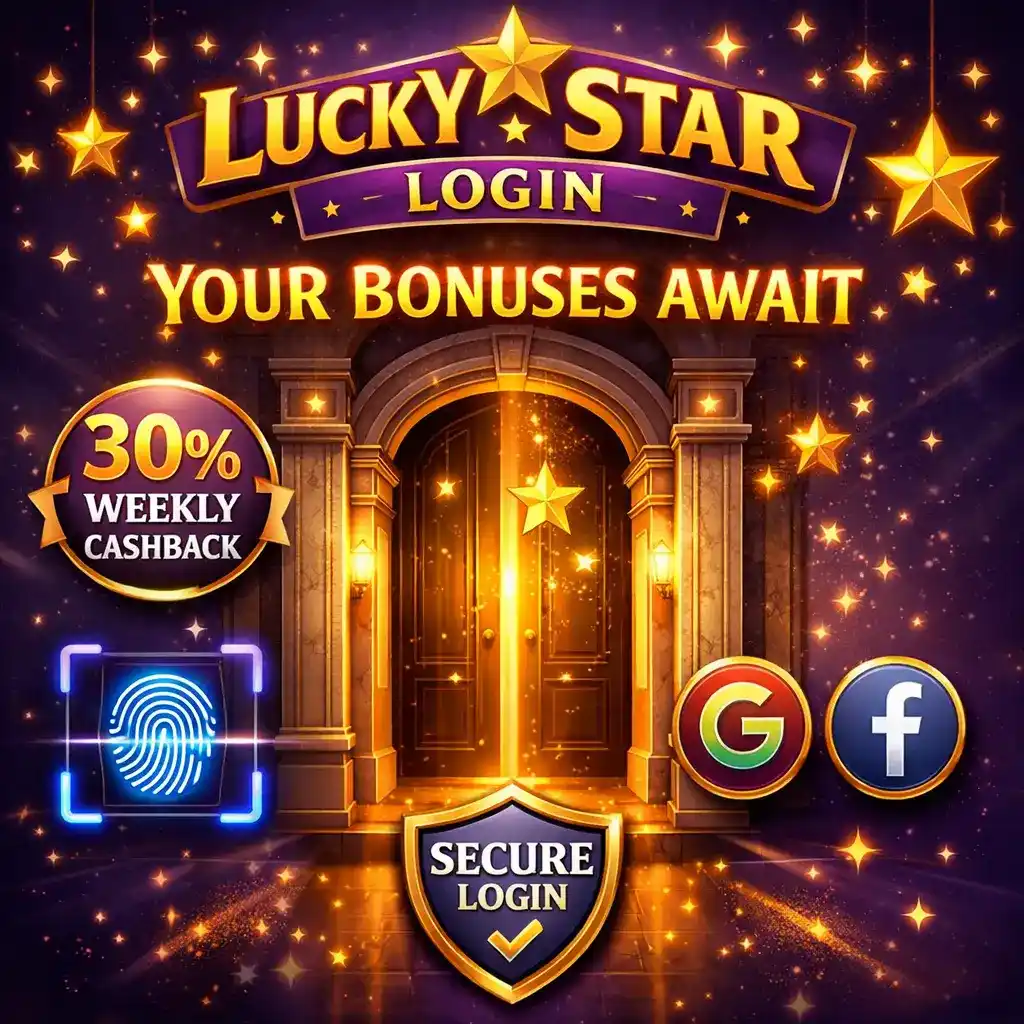 Lucky Star Login - activate bonuses and cashback