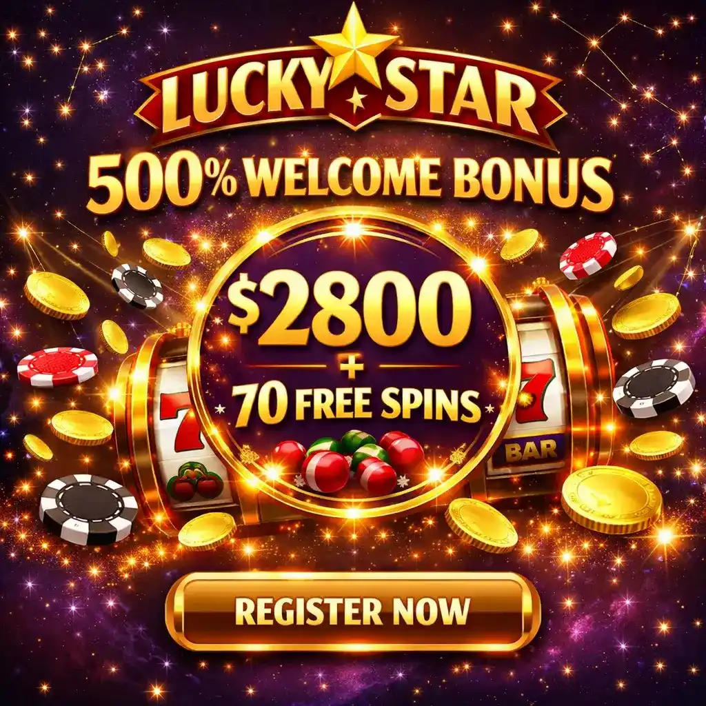 Lucky Star Casino - 500% welcome bonus up to $2800